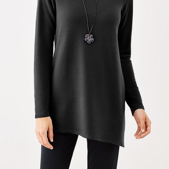 J.Jill NEW Gorgeous Pure Jill Luxe Tencel Asymmetrical Top NWT - Picture 3 of 8